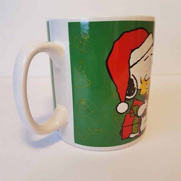 Oversize Peanuts Christmas Mug Snoopy Woodstock Jumbo Size 24 oz Mug Teacup - Picture 5 of 15